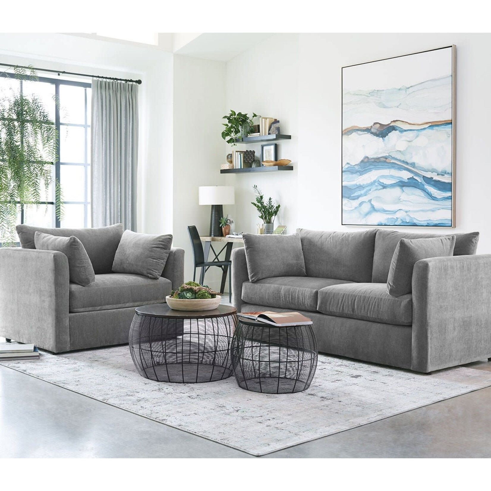 OvernightSofa 12046-Z Kenley Haze Full Sleeper