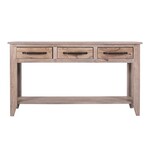 IFD White Teak Sofa Table WH