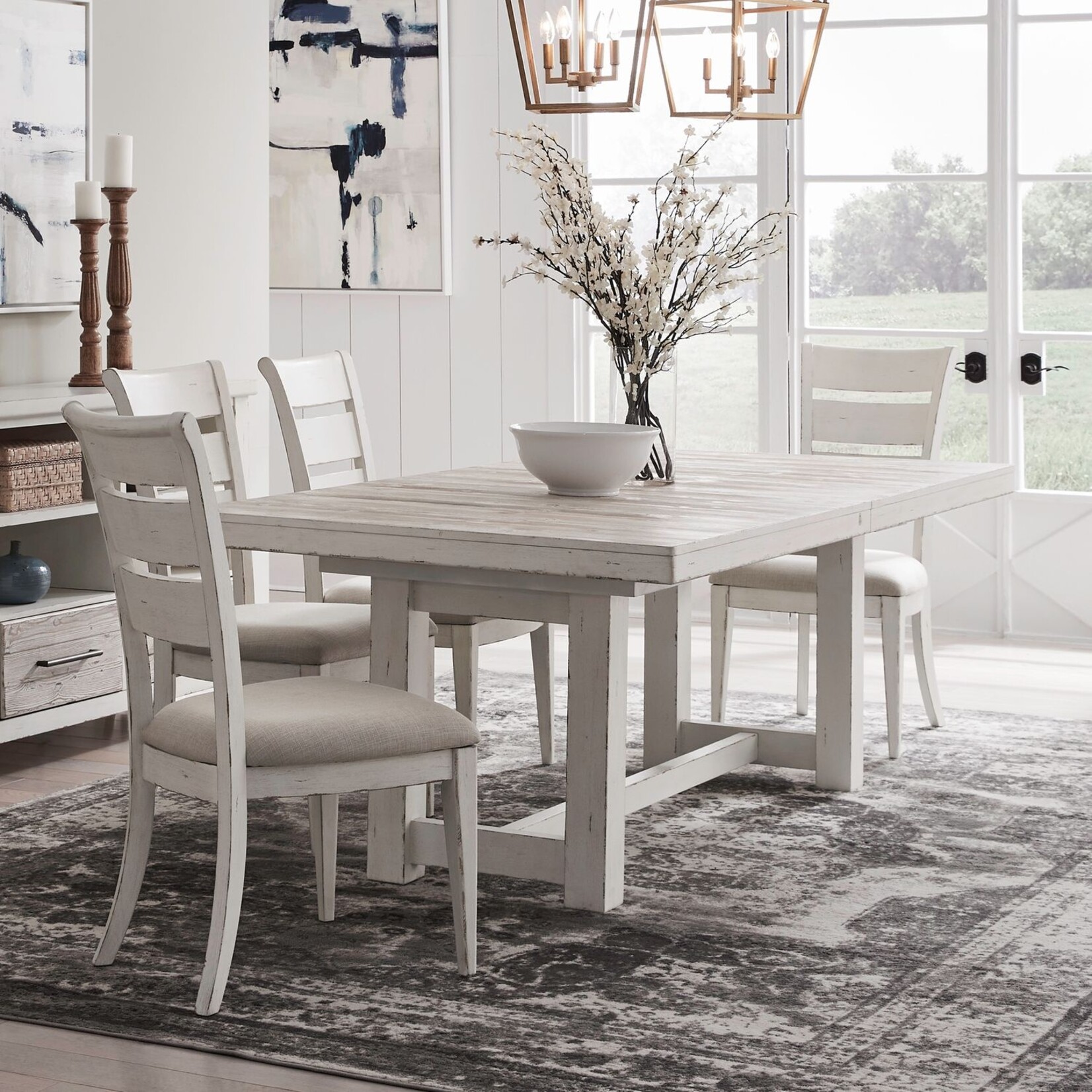 Liberty Furniture Backroads 5pc Trestle Table Set