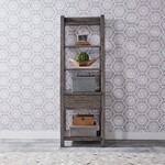 Liberty Furniture Modern Farmhouse Leaning Bookcase