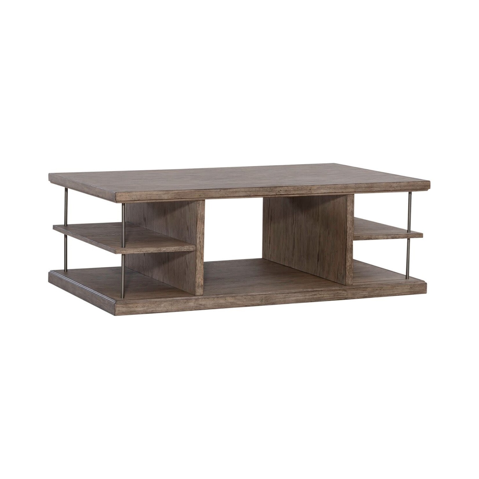 Liberty Furniture City Scape Cocktail Table Burnished Beige