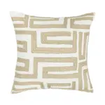 Classic Home Mateo Metallic Gold/Ivory 22x22 Pillow V300038