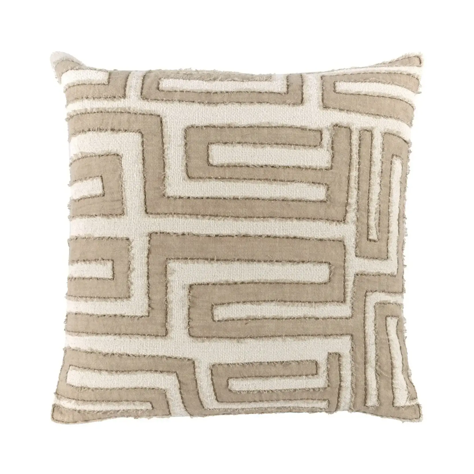 Classic Home Mateo Natural Ivory 22x22 Pillow V240040