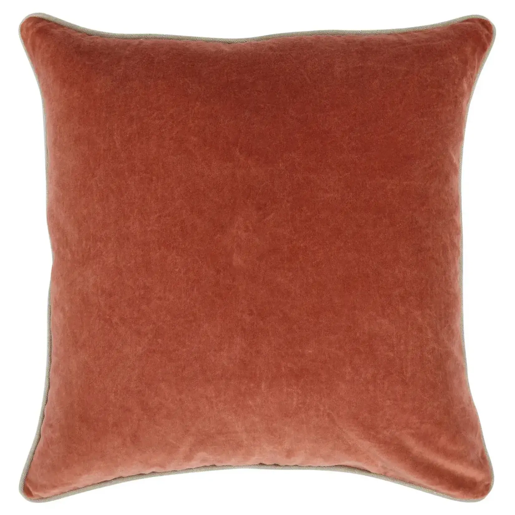 Classic Home Heirloom Velvet Terra Cotta 22x22 Pillow V240092