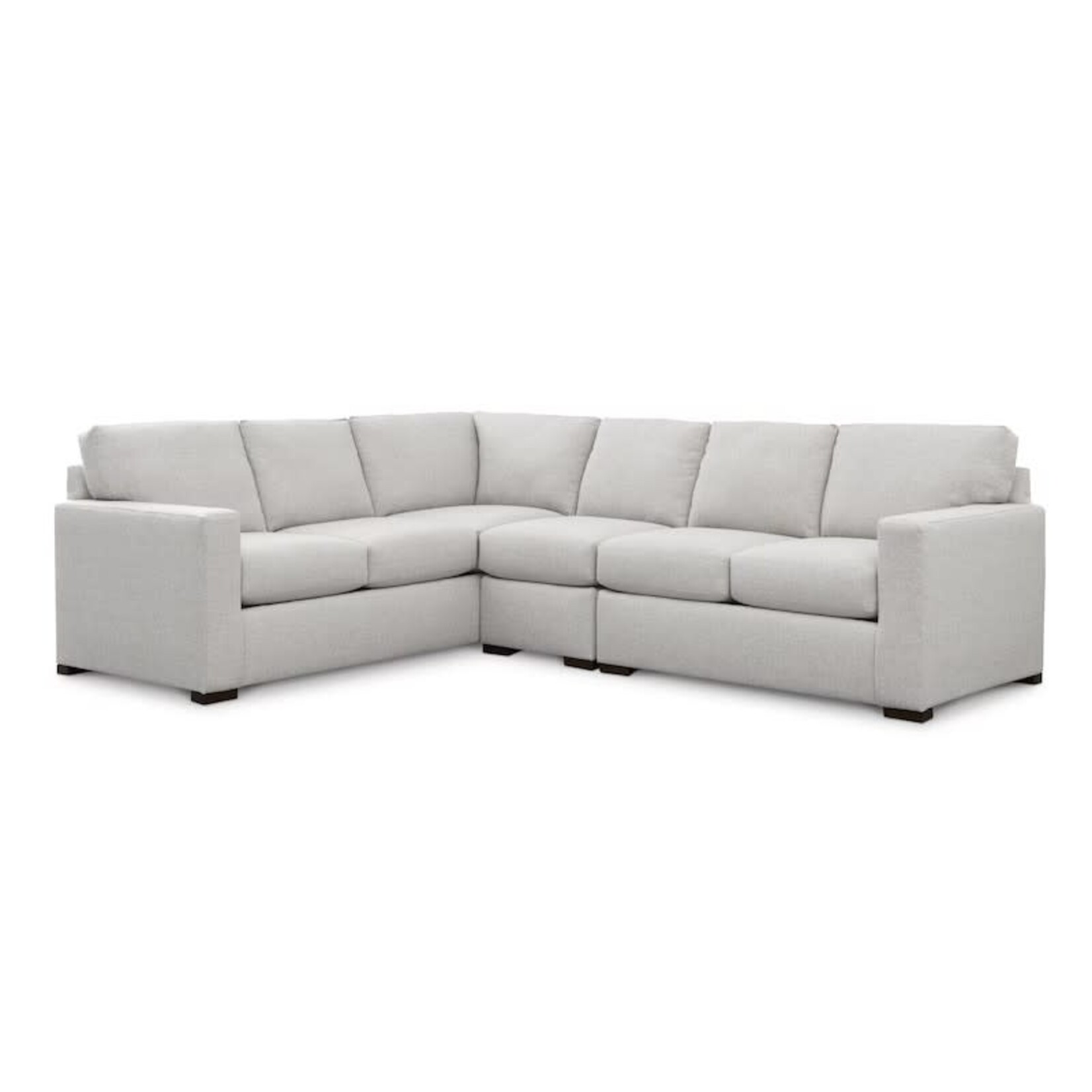 Bassett Anson 3pc Sectional Canvas