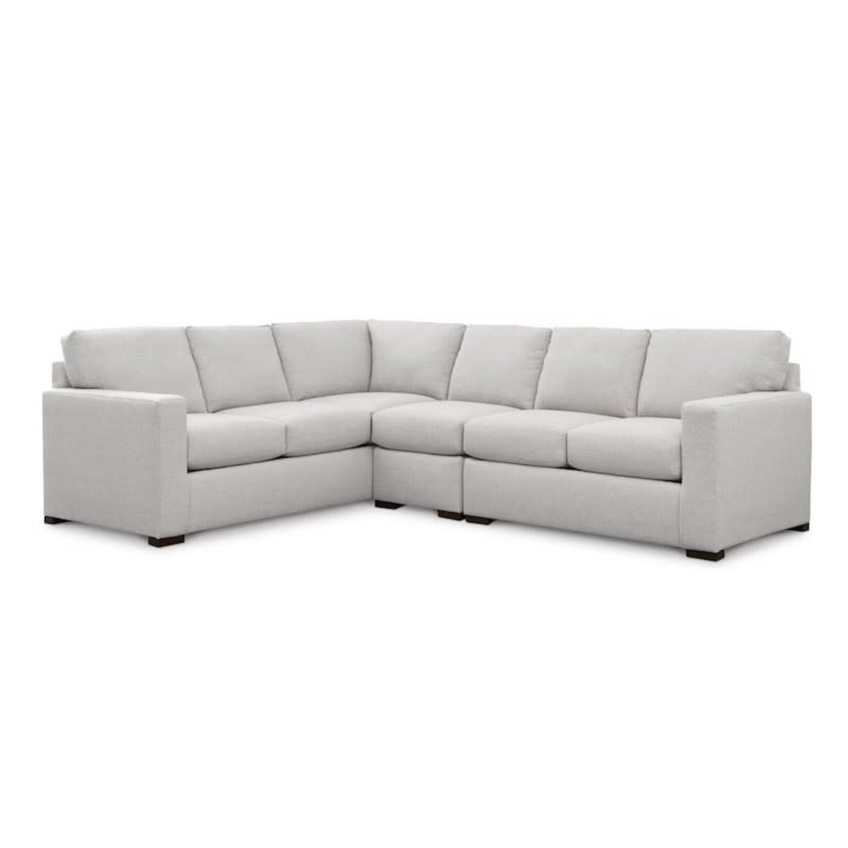 Bassett Anson 3pc Sectional Canvas