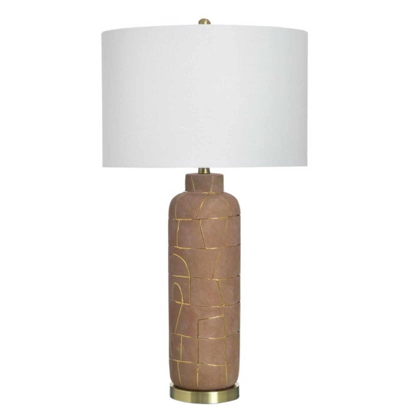 Stylecraft KONYA GOLD | Ceramic & Metal Table Lamp
