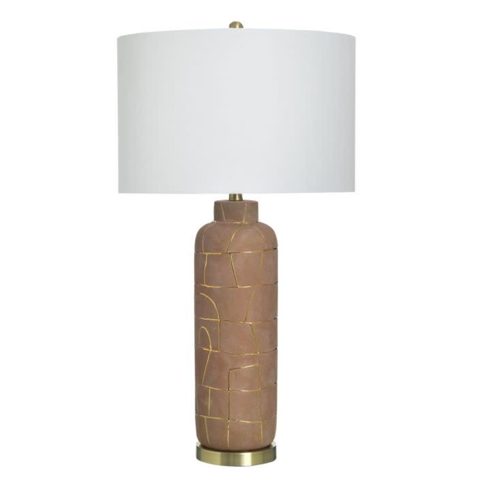 Stylecraft KONYA GOLD | Ceramic & Metal Table Lamp