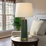 Stylecraft LAGRANGE GREEN | Ceramic Body Table Lamp