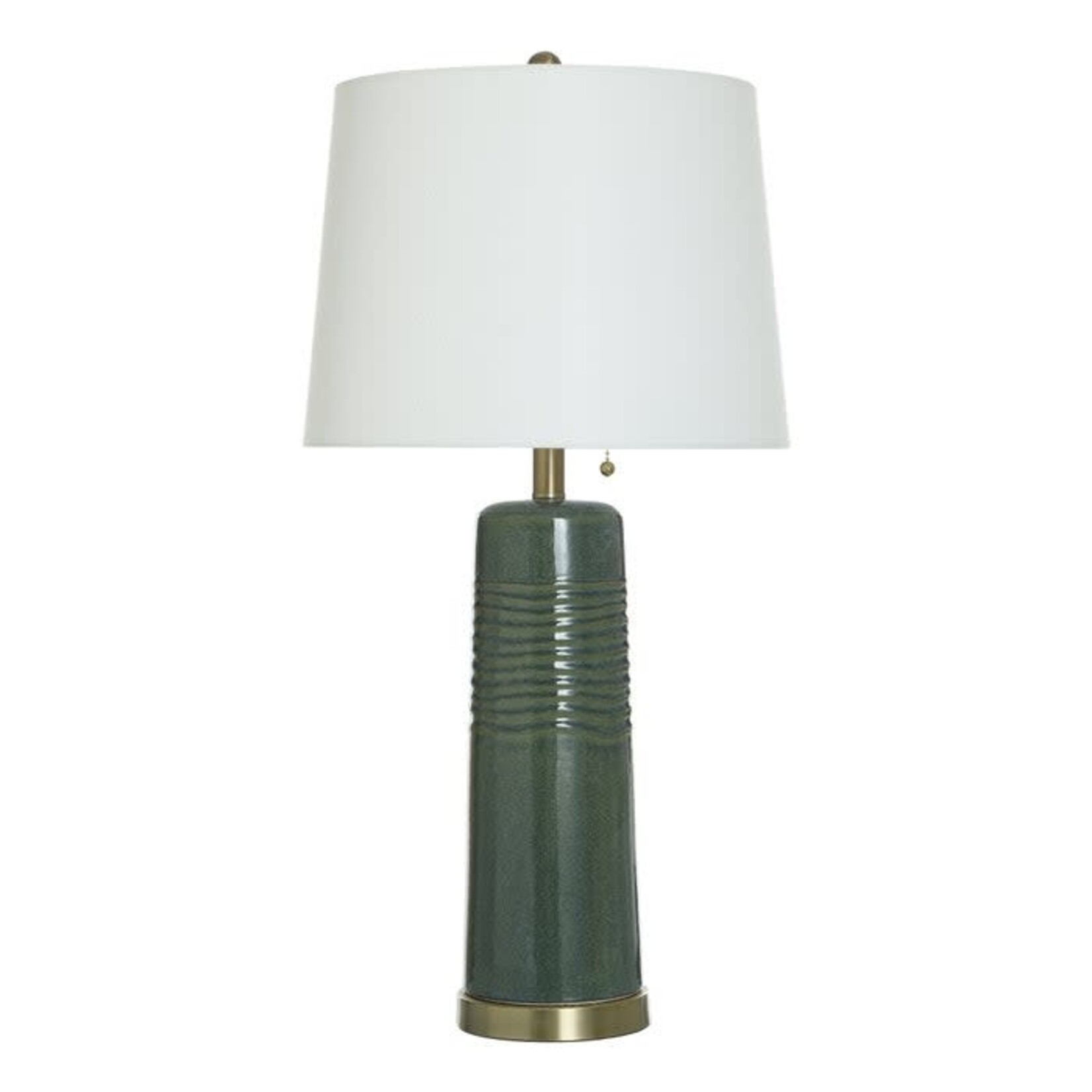 Stylecraft LAGRANGE GREEN | Ceramic Body Table Lamp
