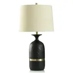 Stylecraft SATIN BLACK TABLE LAMP L333269