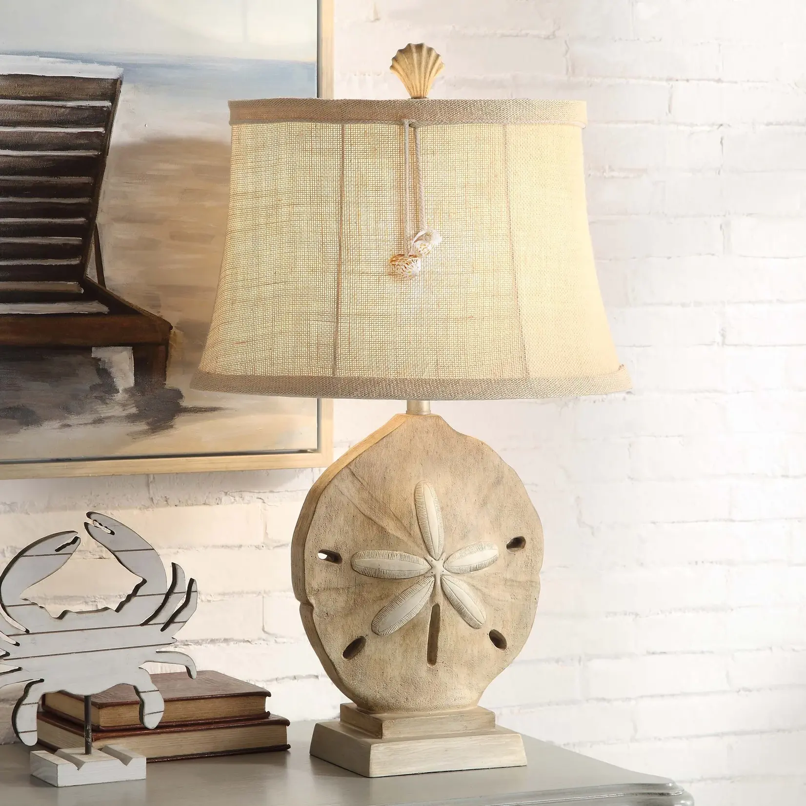 Stylecraft Sand Dollar Table Lamp
