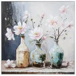 Stylecraft FLORAL STILL LIFE | Hand Embellished Framed Canvas