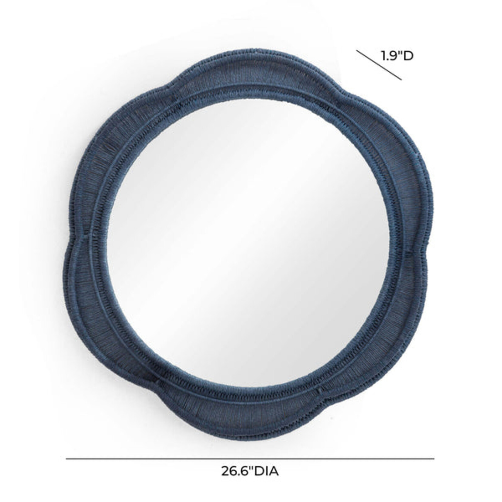 TOV Zeva Blue Wall Mirror