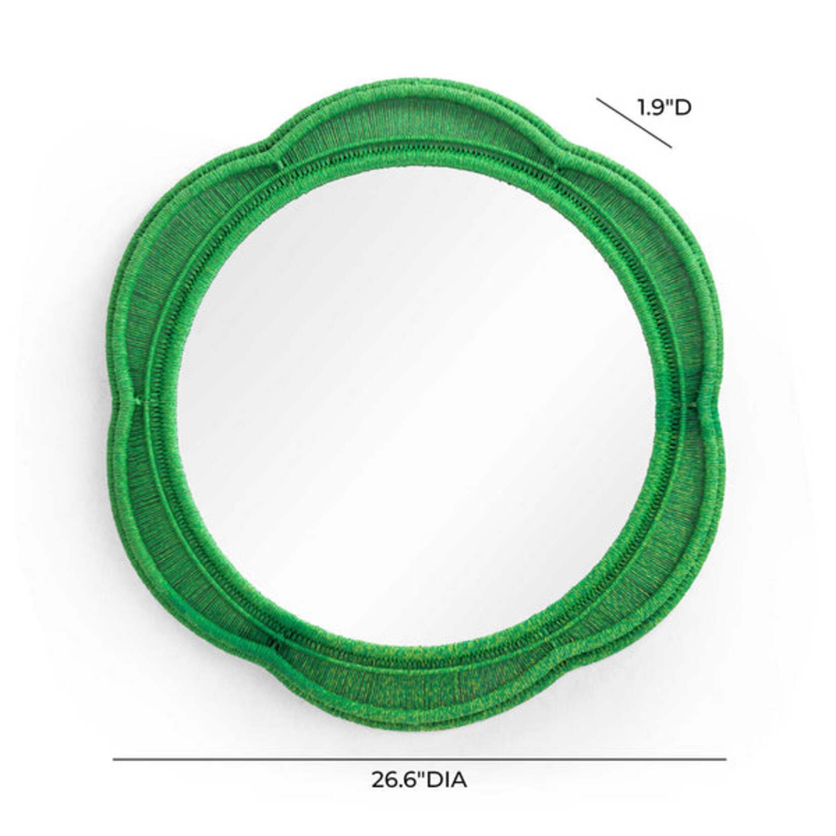 TOV Zeva Green Wall Mirror