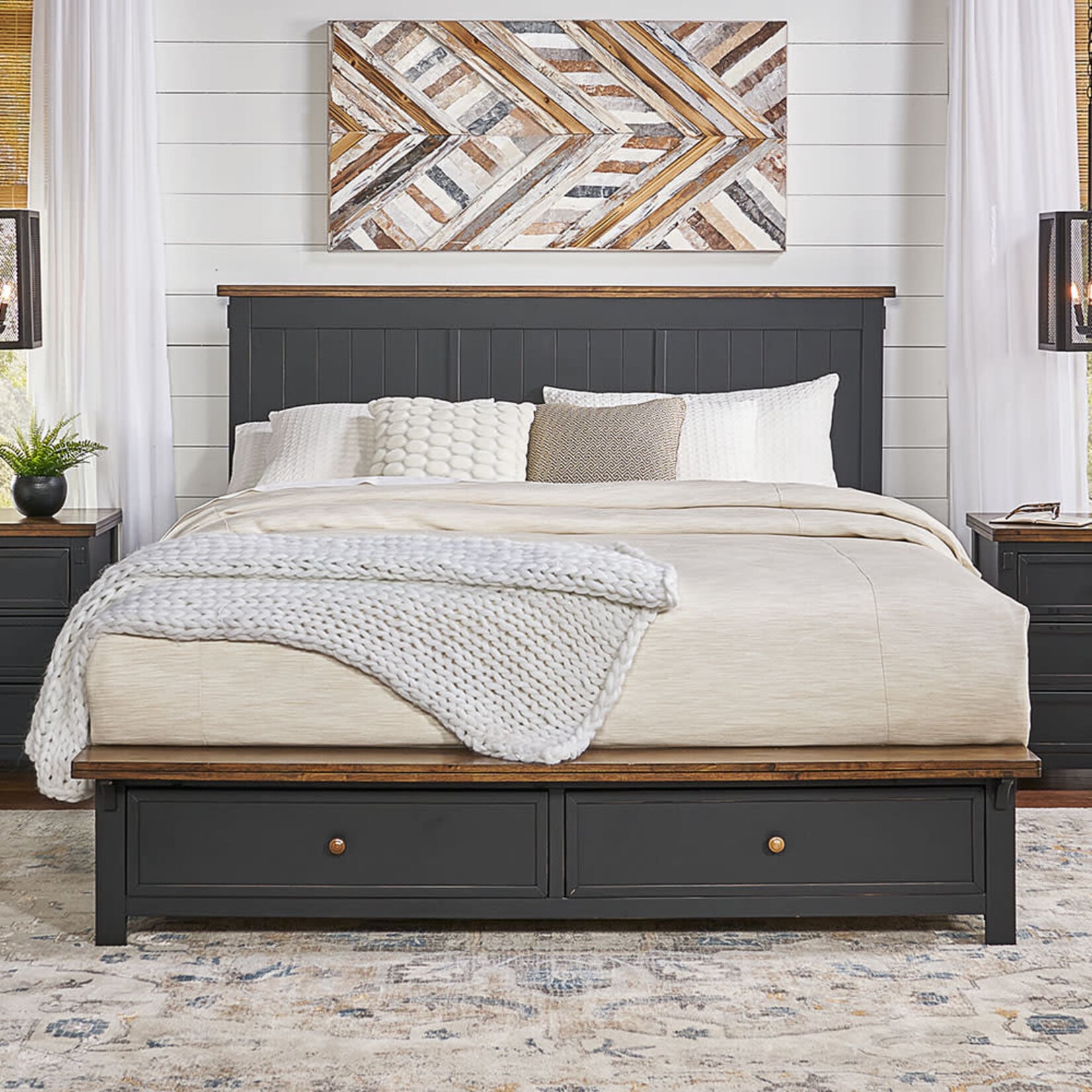 A-America Stormy Ridge King Storage Bed (N5H)
