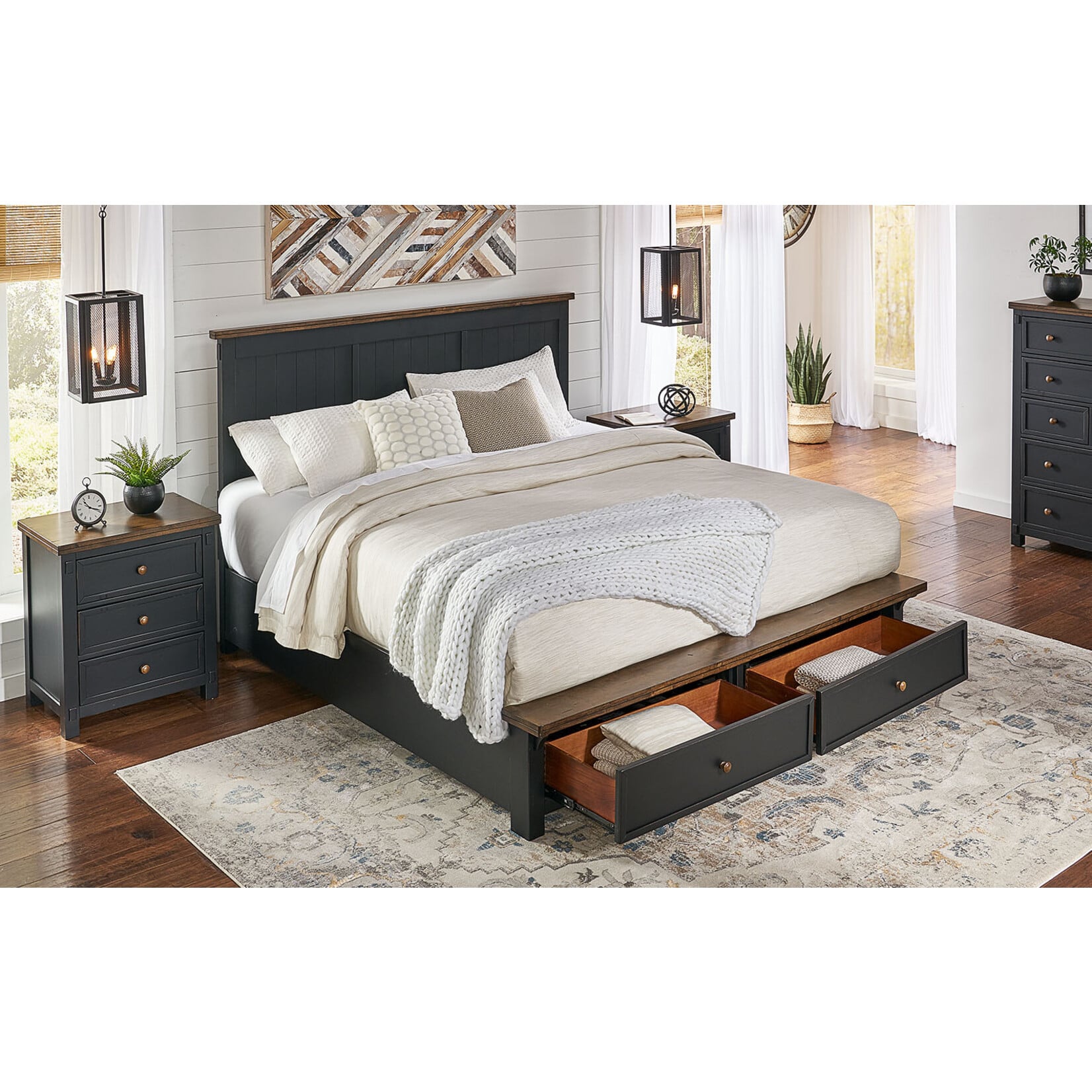 A-America Stormy Ridge King Storage Bed (N5H)