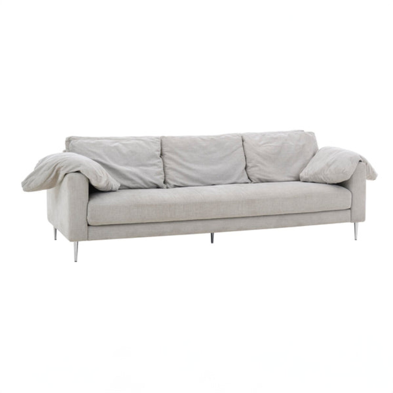 TOV Vari 90" Textured Velvet Lounge Sofa