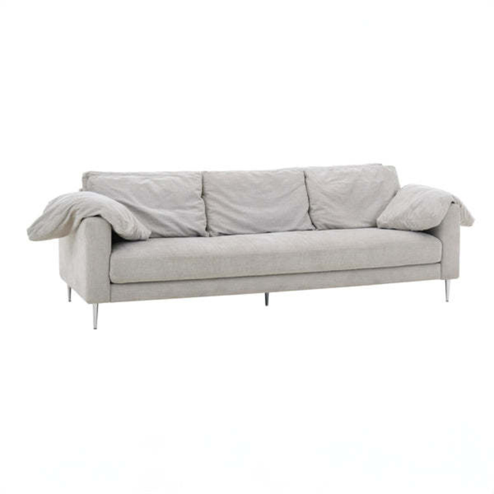 TOV Vari 90" Textured Velvet Lounge Sofa