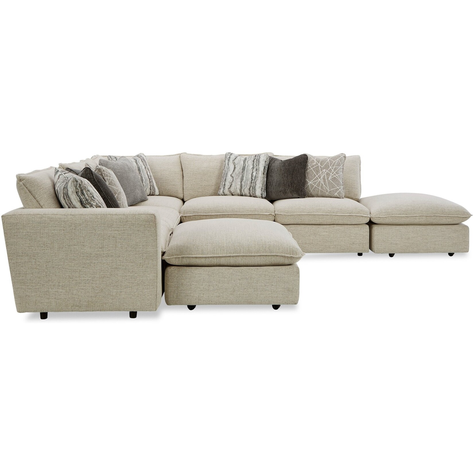 Craftmaster 7127 6pc Sectional Anquilla10/Jimba41/Cosmic41/Stratus41