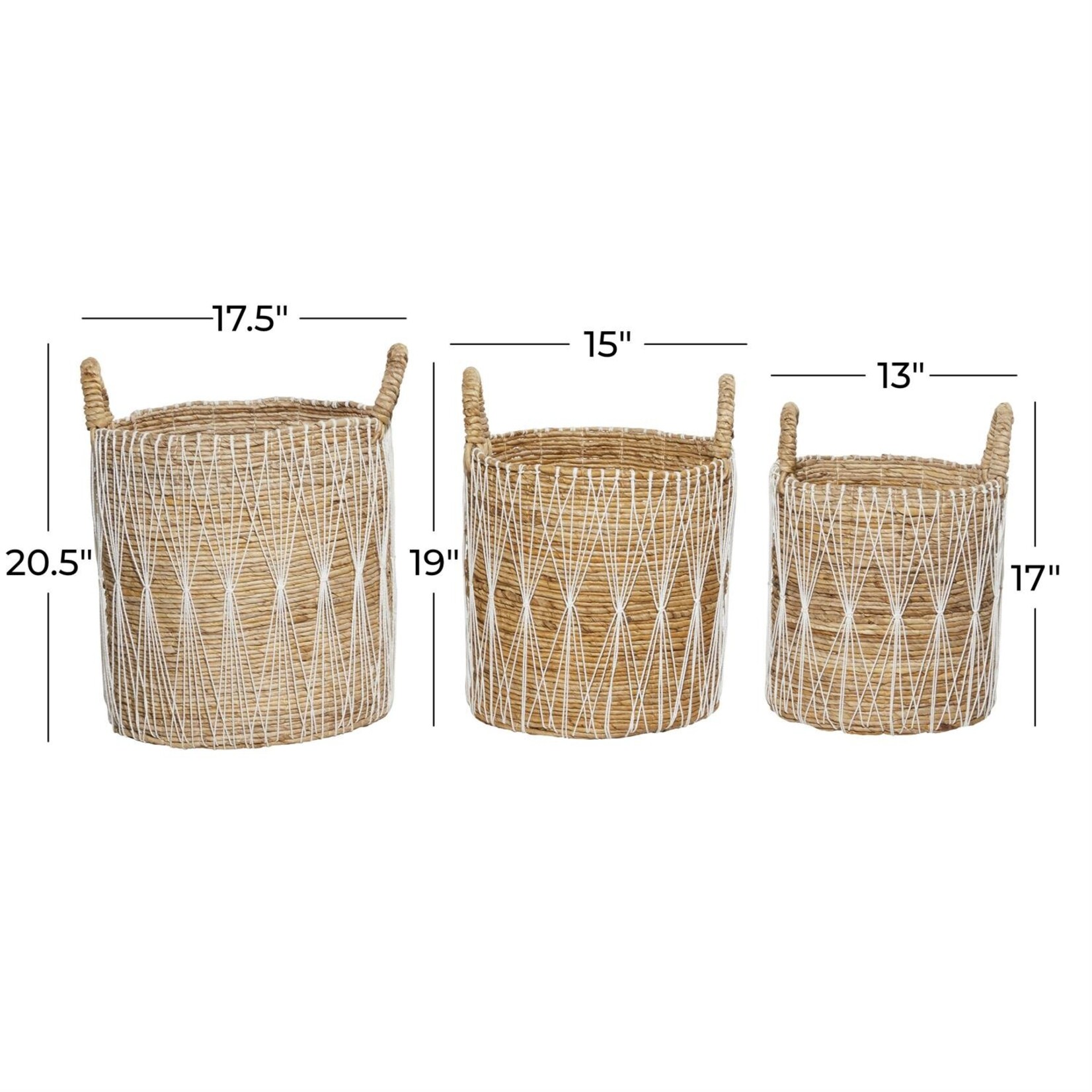 Deco Marche Brown Banana Leaf Storage Basket