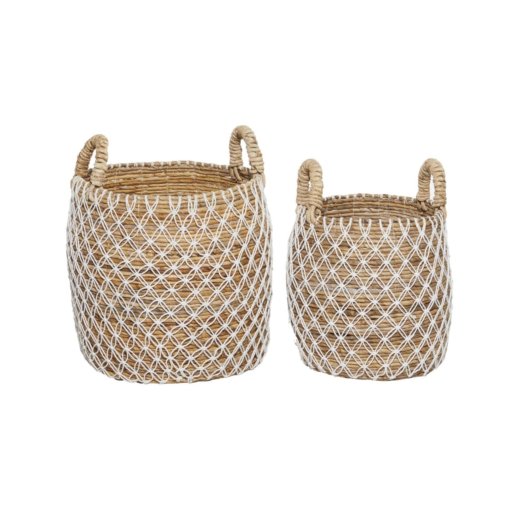 Deco Marche Brown Banana Leaf Handmade String Basket