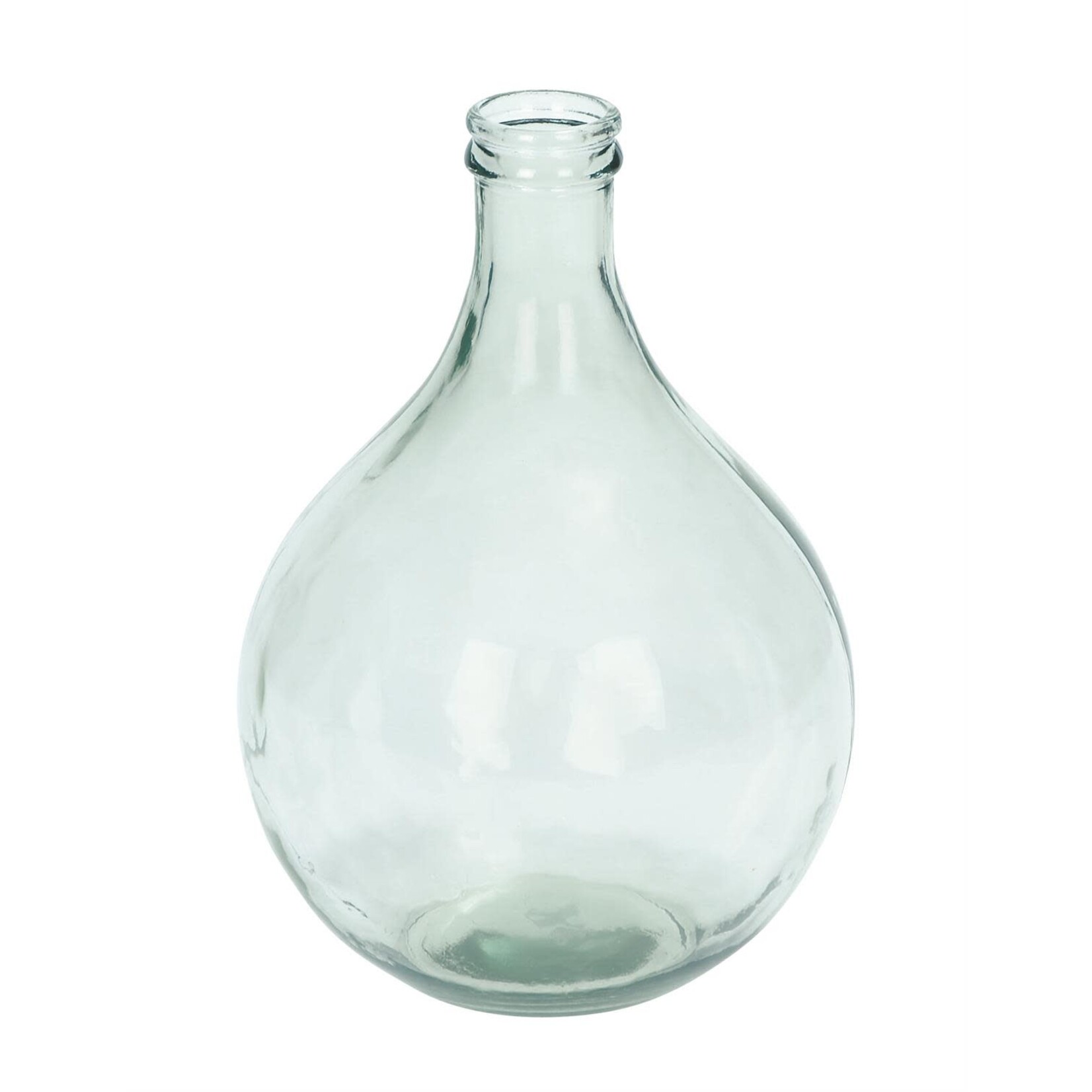 Deco Marche Light Blue Recycled Glass Handmade Spanish Bottle (FW)