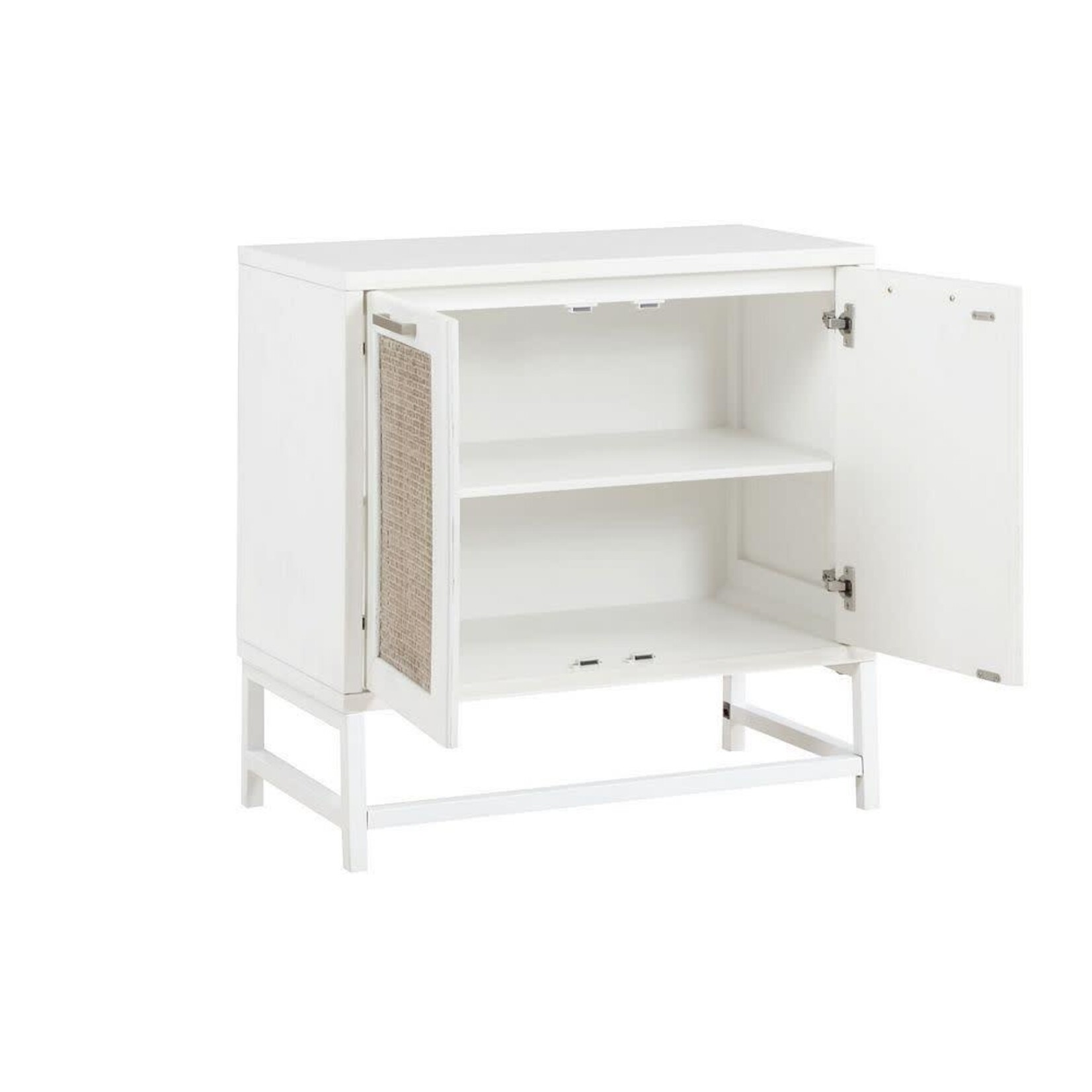 Deco Marche Heritage White Wooden 2 Door Room Cabinet (FW)