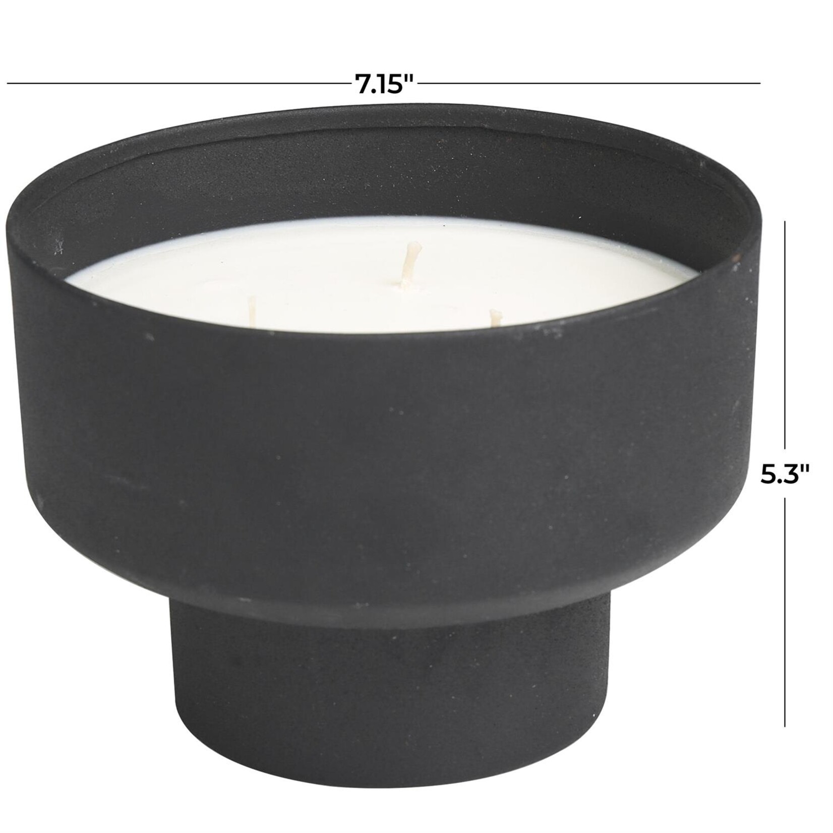 Deco Marche Black Metal Campfire Scented Candle