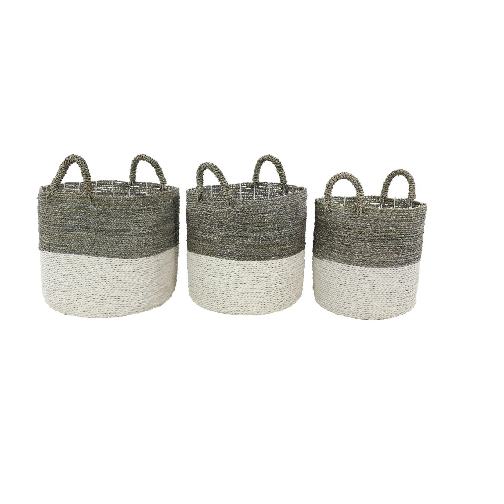 Deco Marche Seagrass basket Set of 3 17, 16,14w