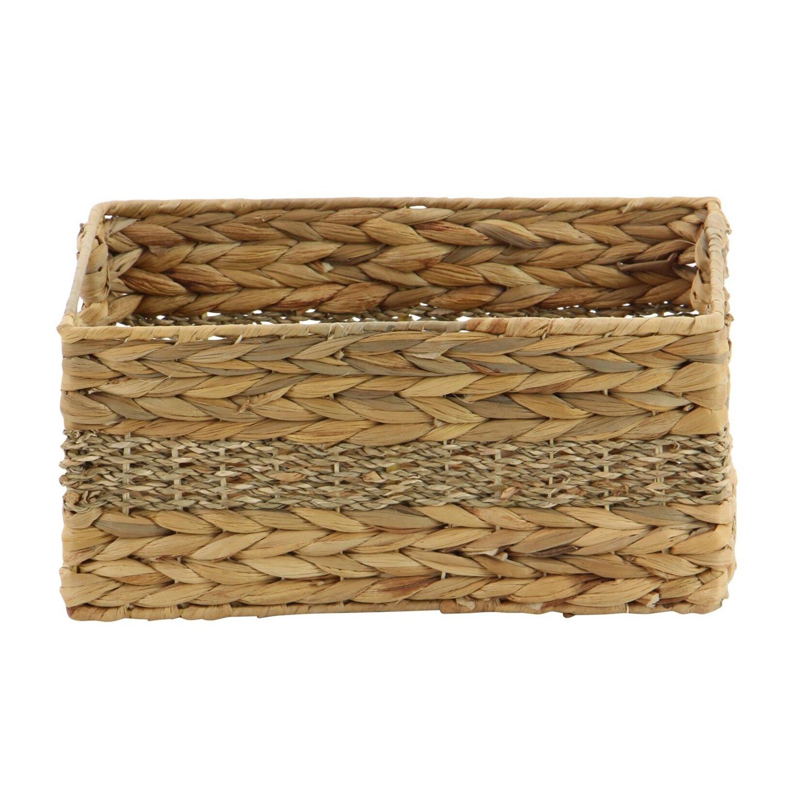 Deco Marche Light Brown Seagrass Storage Basket with Handles, Set of 4