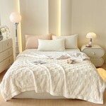 Checker Board Sherpa Ivory