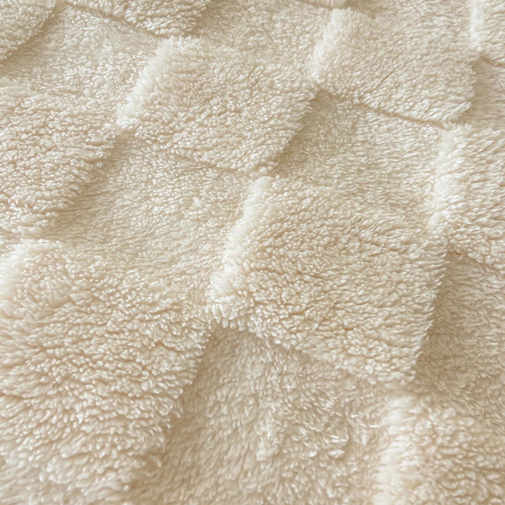 Checker Board Sherpa Ivory