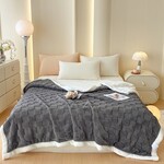 Checker Board Sherpa Grey