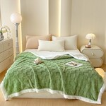 Checker Board Sherpa Green