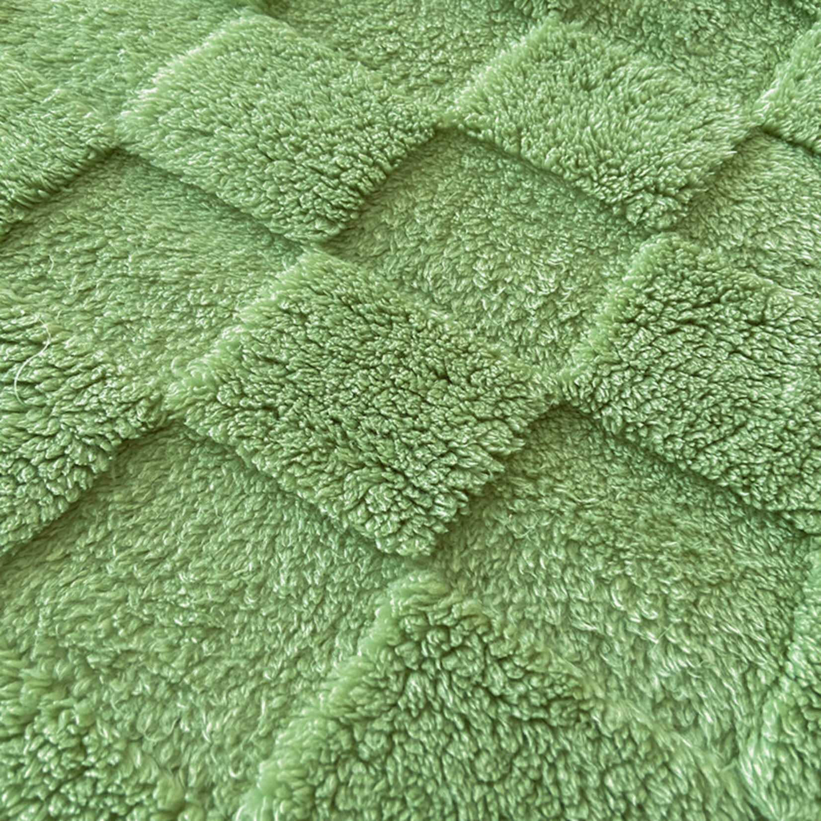 Checker Board Sherpa Green