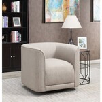 Whirlaway Swivel Accent Chair Beige