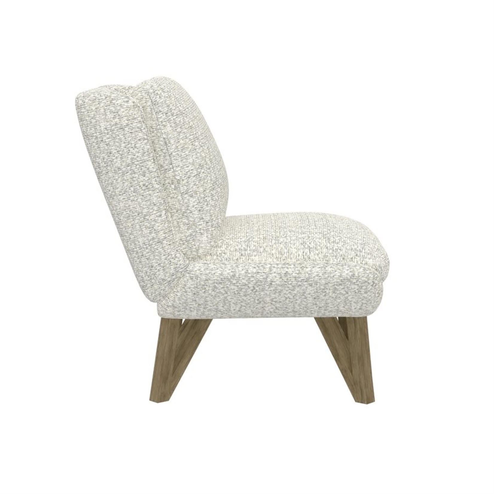 Emerson Armless Accent Chair White