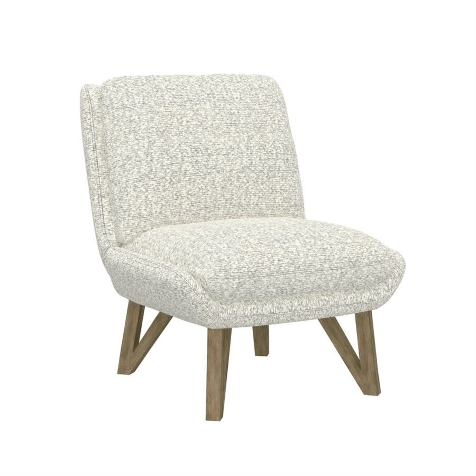 Emerson Armless Accent Chair White