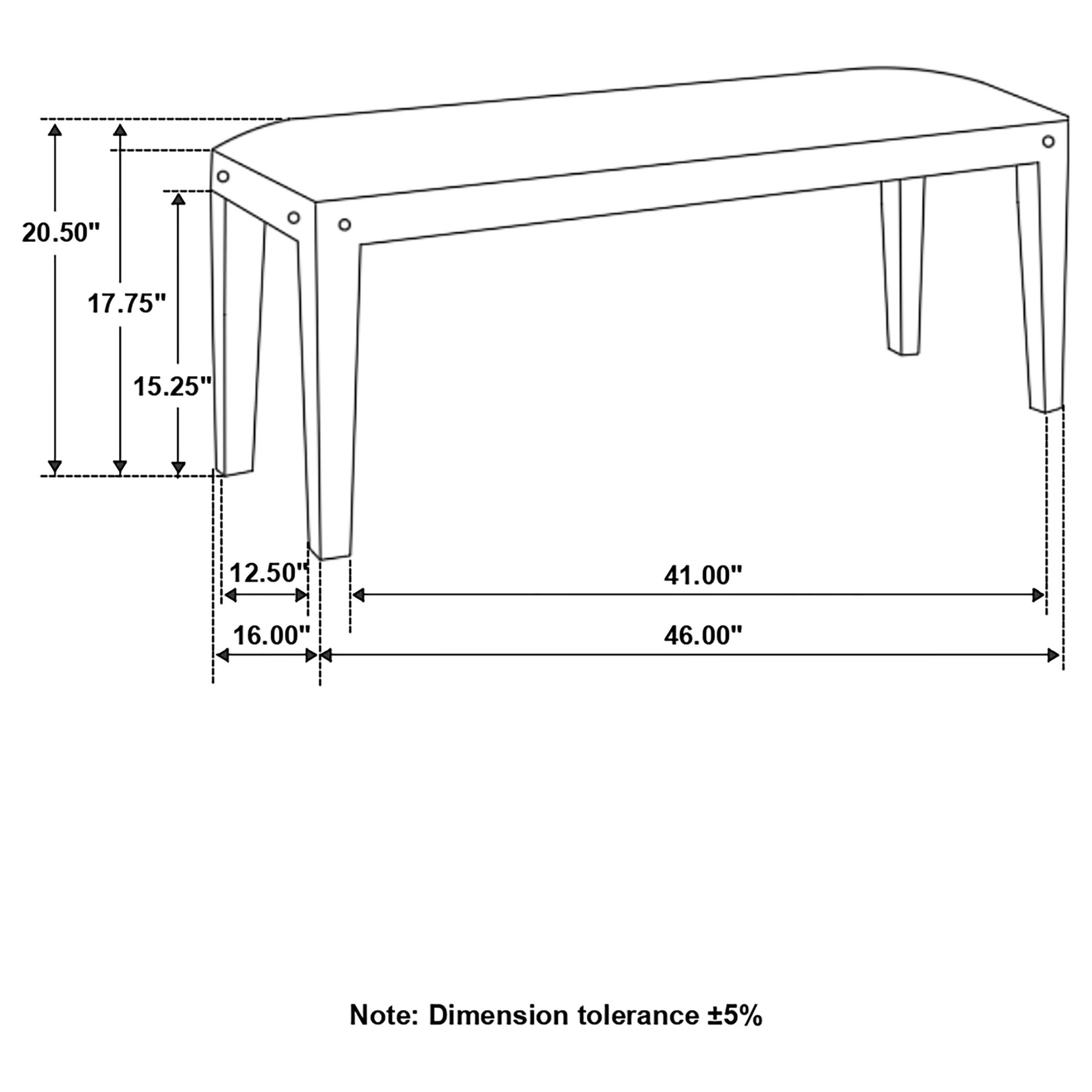 Coaster Furniture Bench Rustic Brown