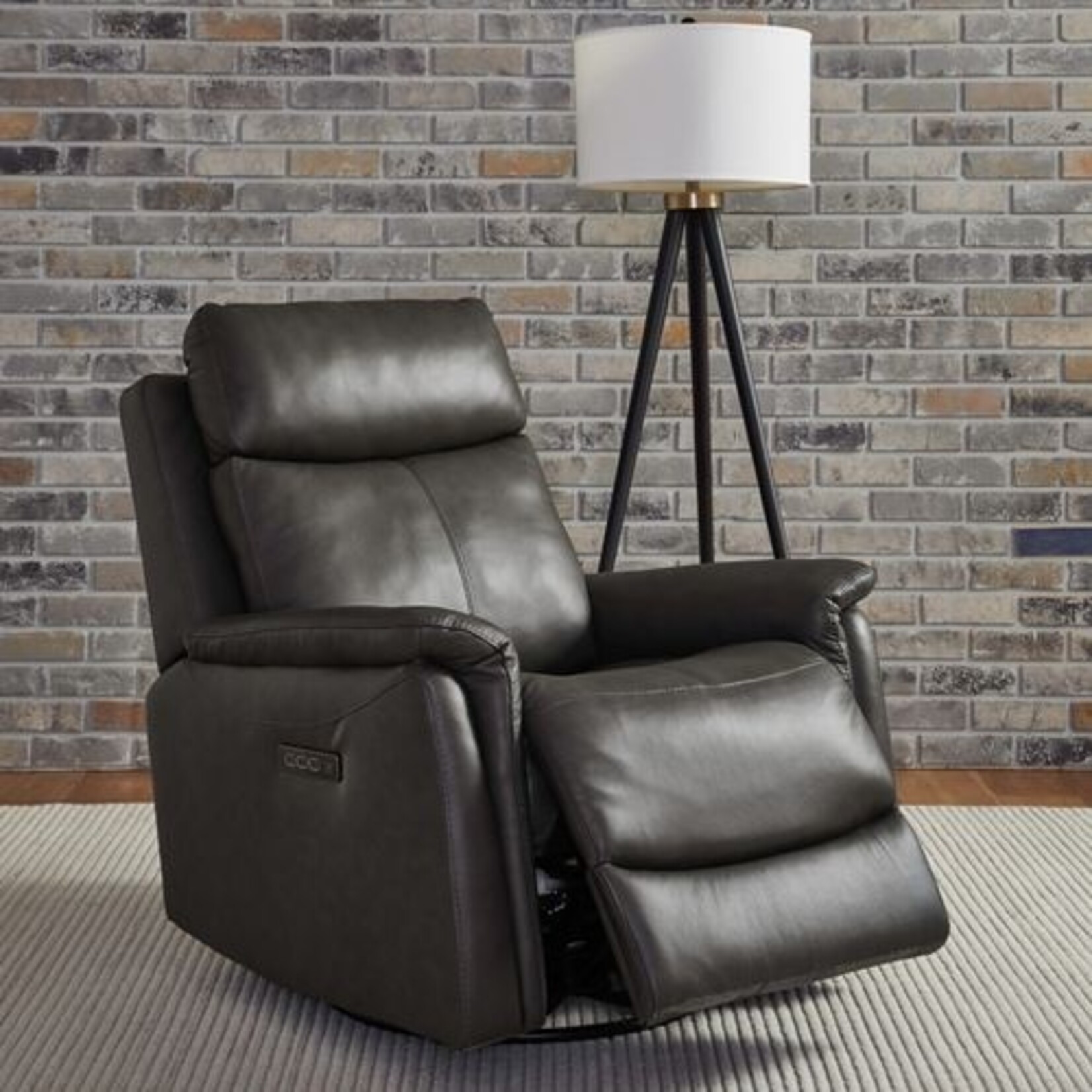 Liberty Furniture Rowland SG Power Recliner P3 Aline Coal Leather