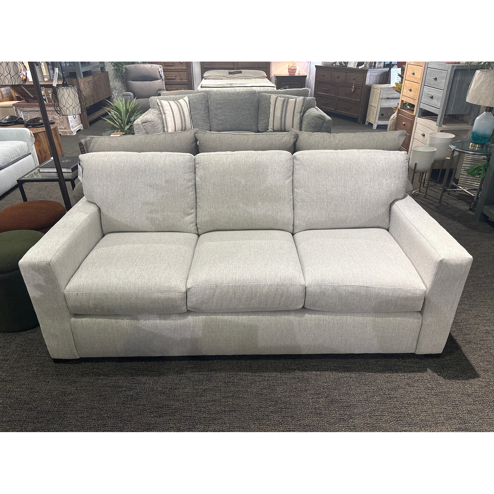 Bassett Anson 80" Track Arm Sofa Chrome (K2M)