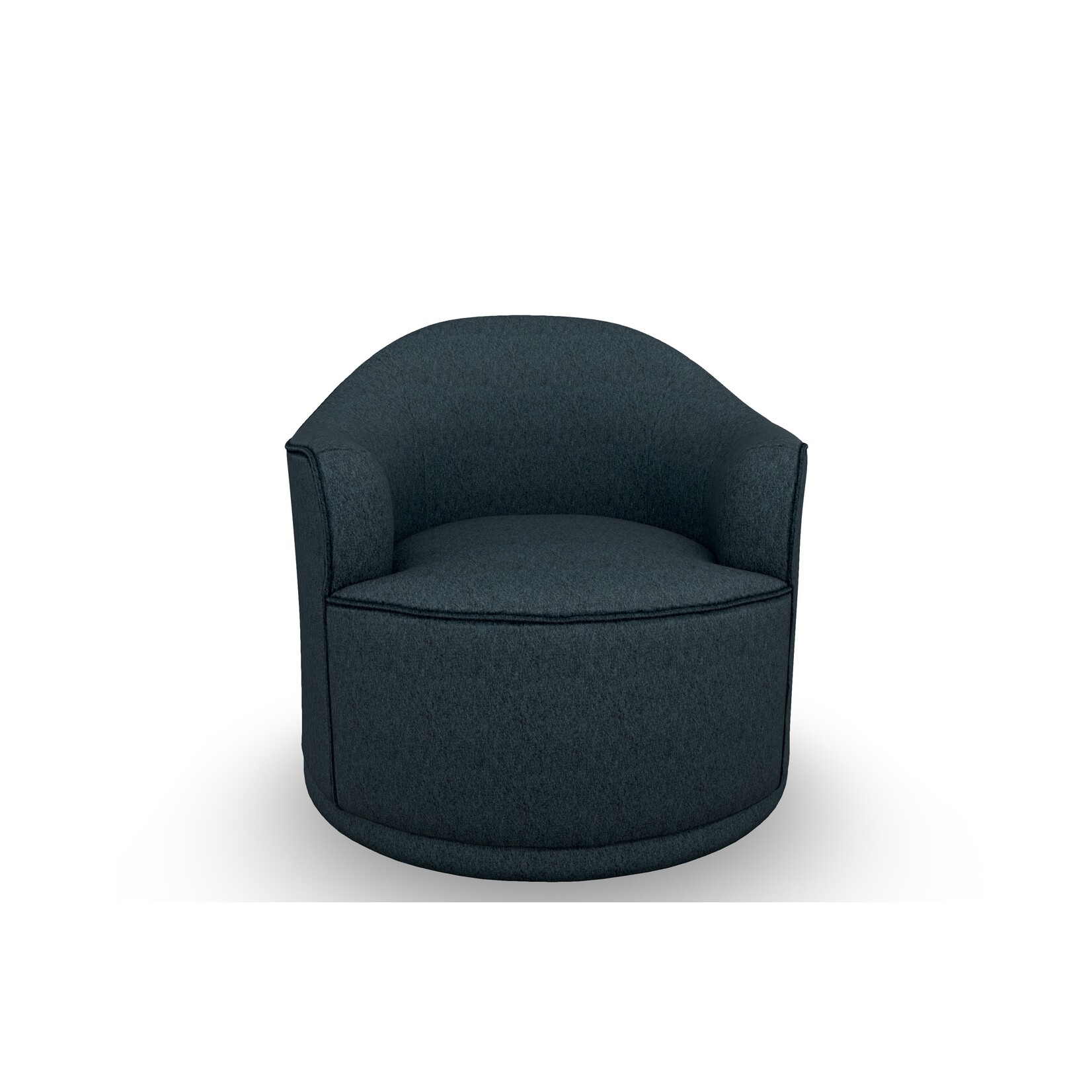 Best Chair April Swivel Chair Denim Fabric