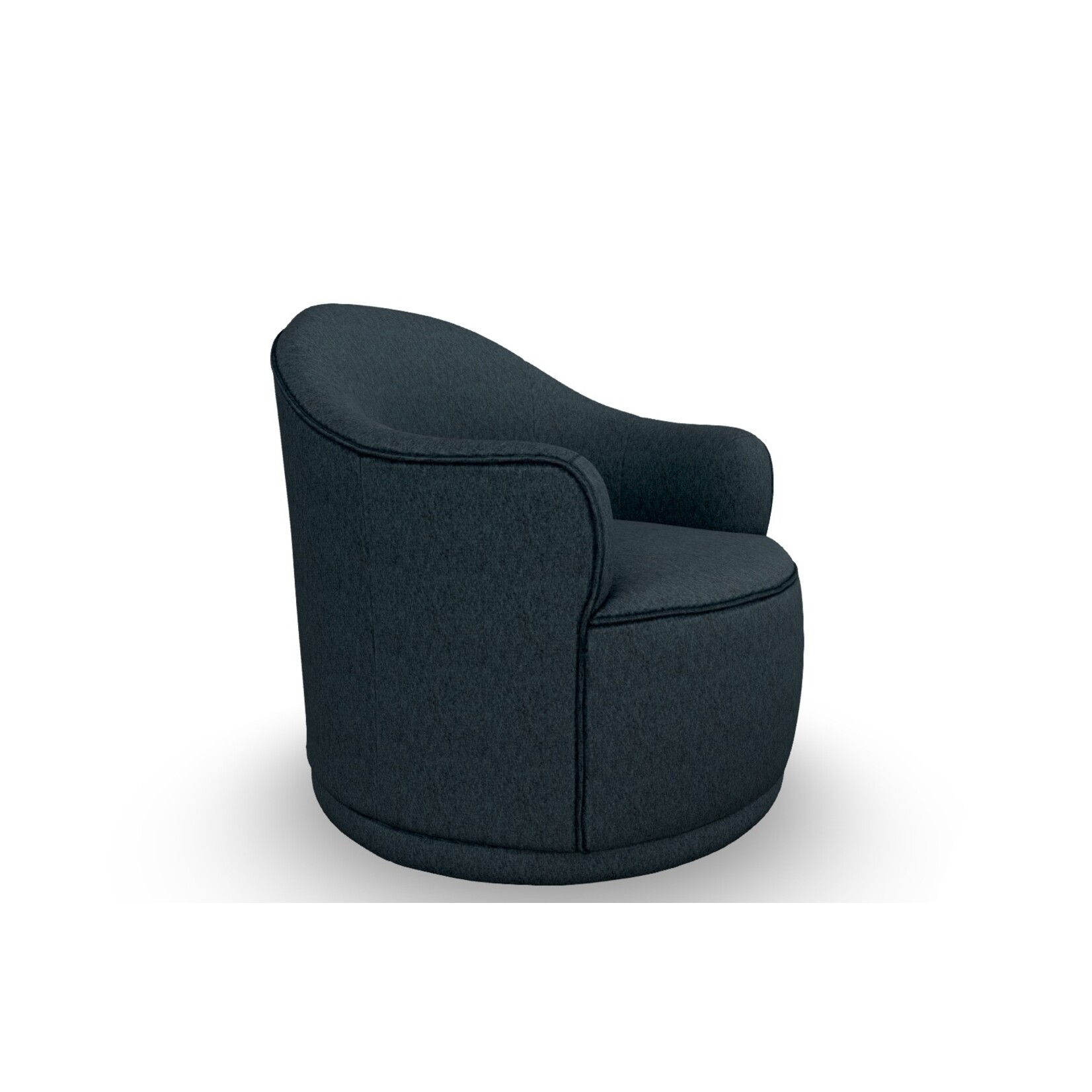 Best Chair April Swivel Chair Denim Fabric