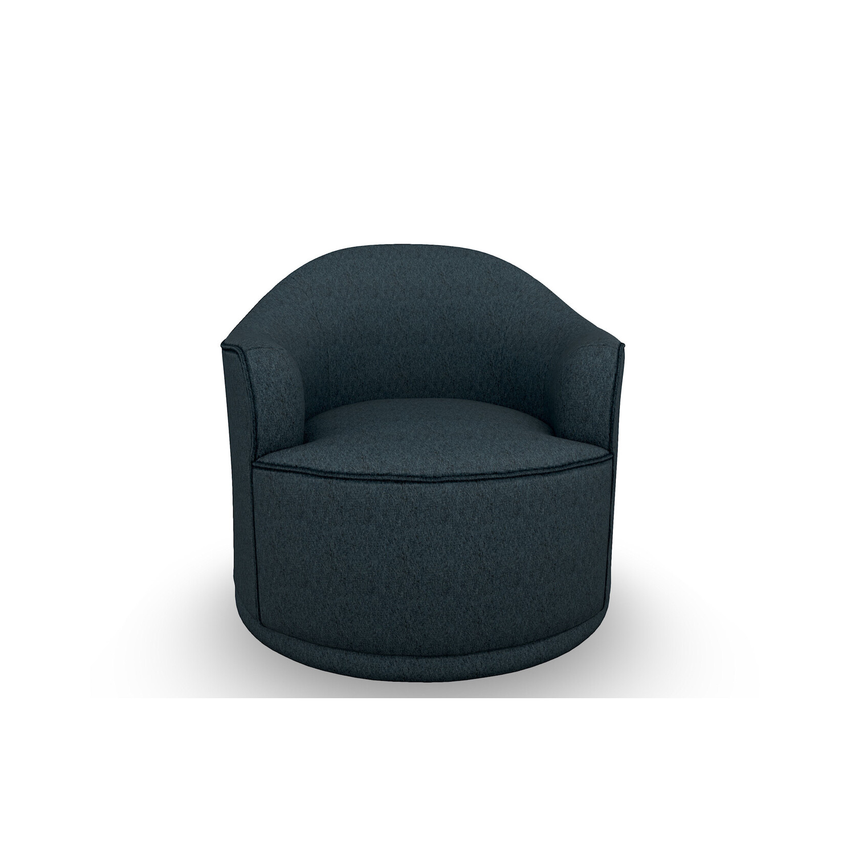 Best Chair April Swivel Chair Denim Fabric