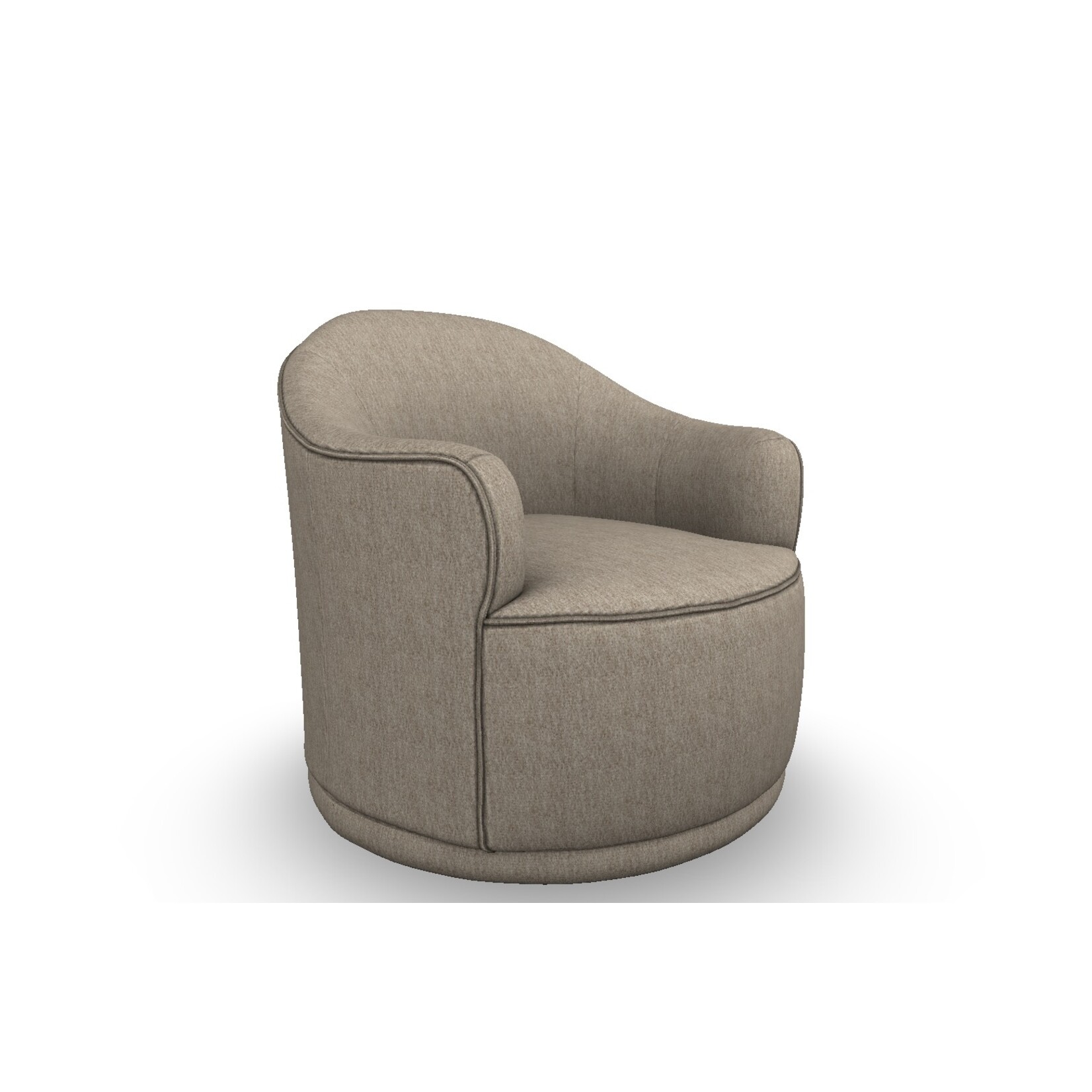 Best Chair April Swivel Chair Beige Fabric