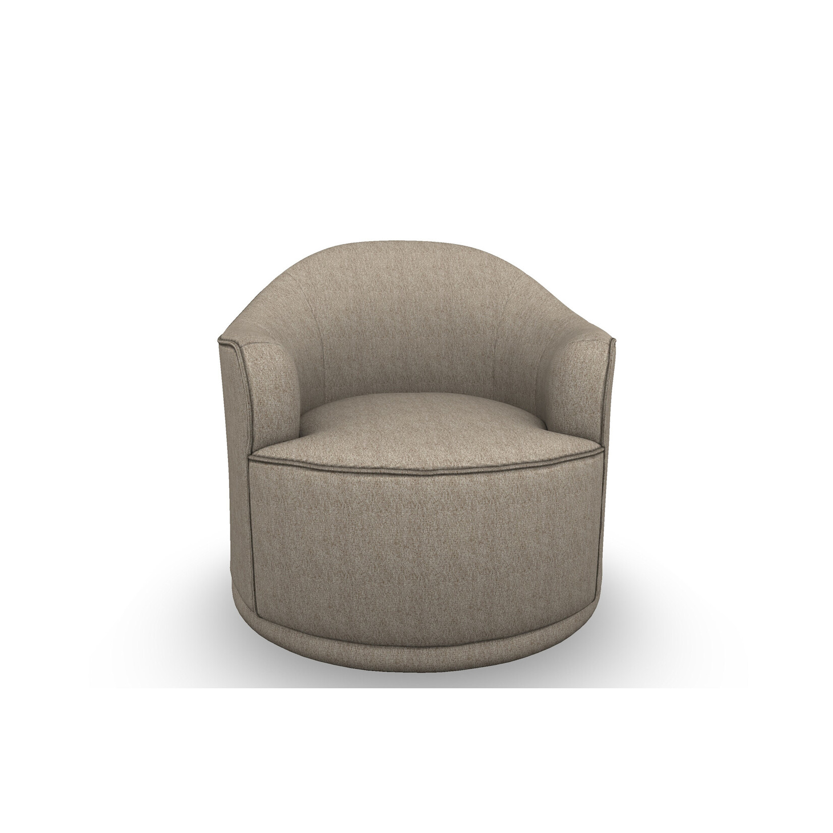 Best Chair April Swivel Chair Beige Fabric
