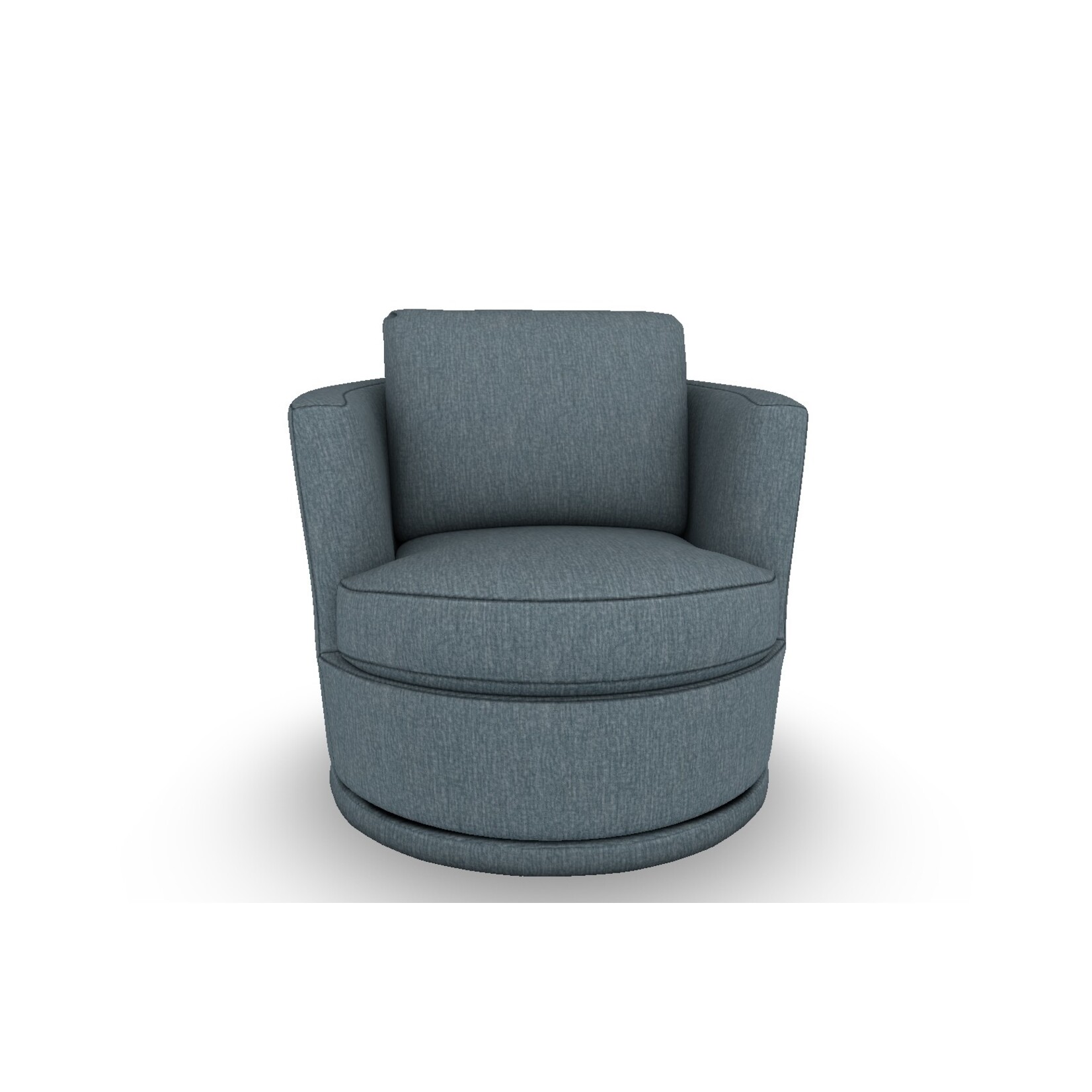 Best Chair Tina Swivel Chair Chambray Fabric