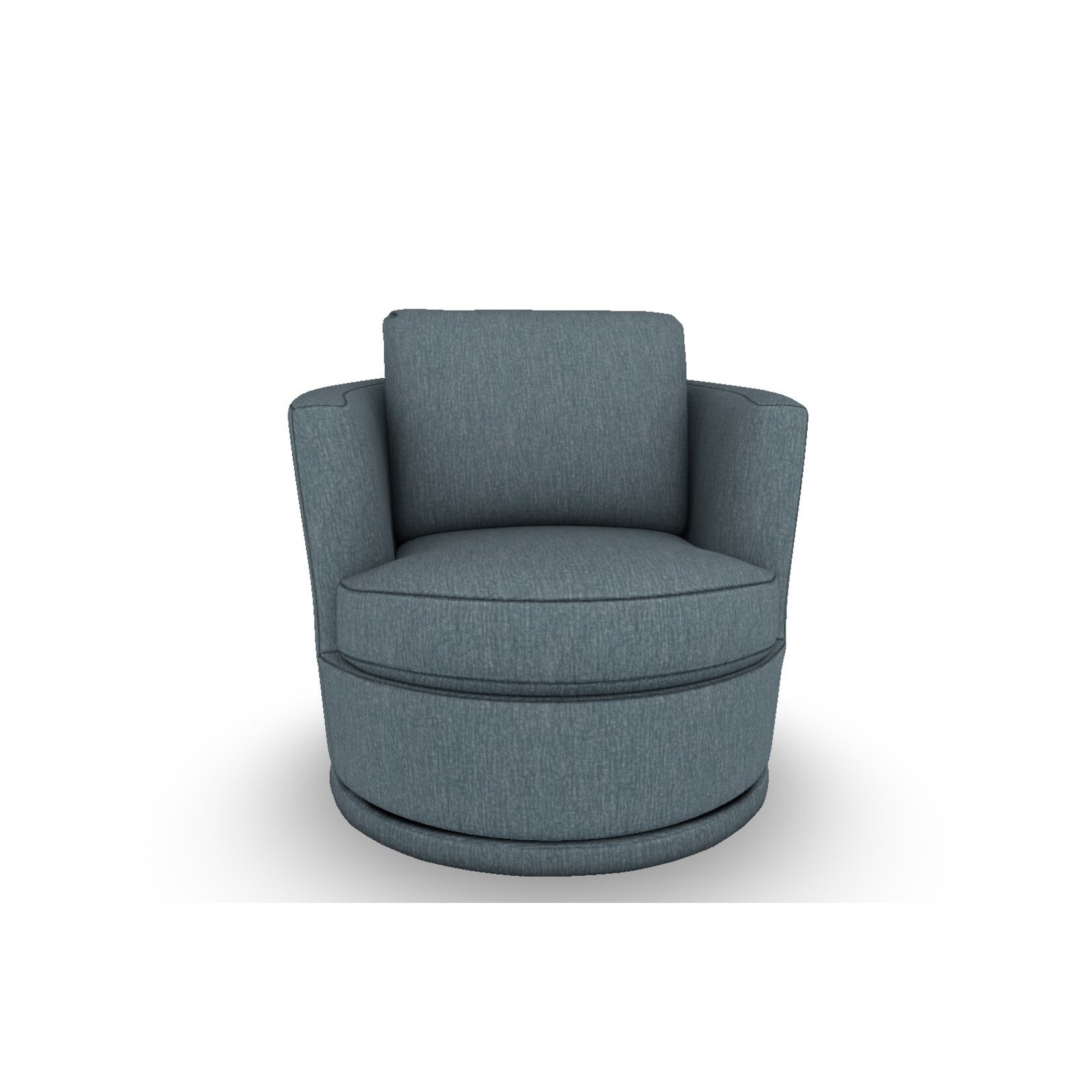 Best Chair Tina Swivel Chair Chambray Fabric