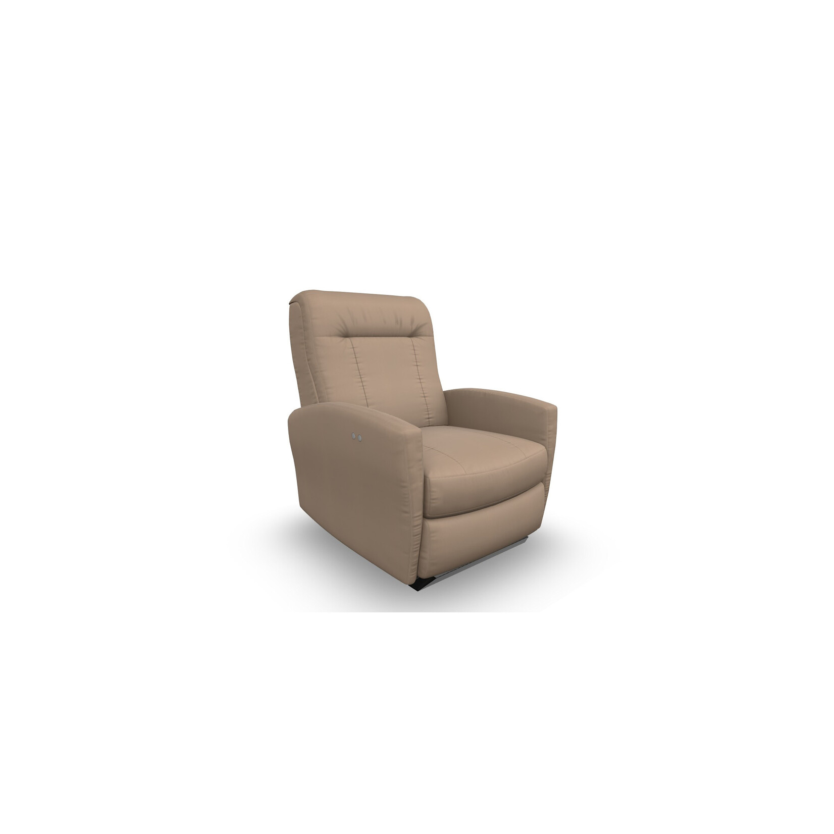 Best Chair Costilla Power Space Saver Recliner Mushroom Leather